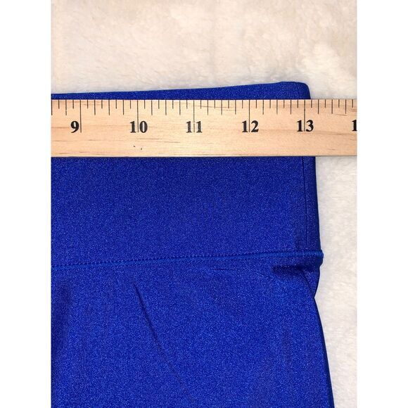 All Access Center Stage Leggings Womens M Royal Blue Shiny‎ Activewear Stretch - Picture 5 of 8